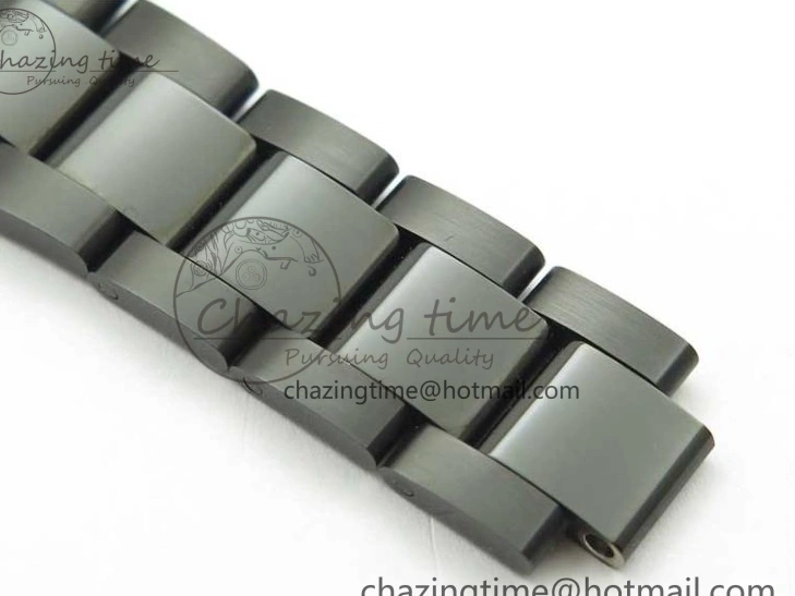 All Markers A3235 on Oyster Bracelet 41 Black Dial Black PVD Best Edition VRF Diamonds DateJust PVD 0128